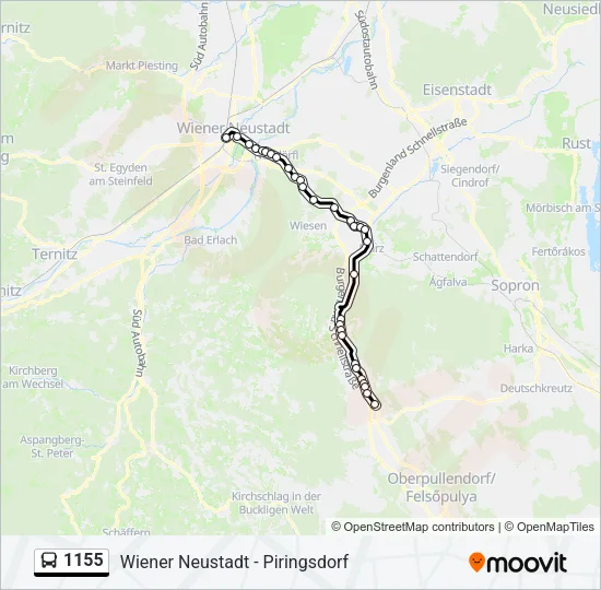 1155 Bus Line Map