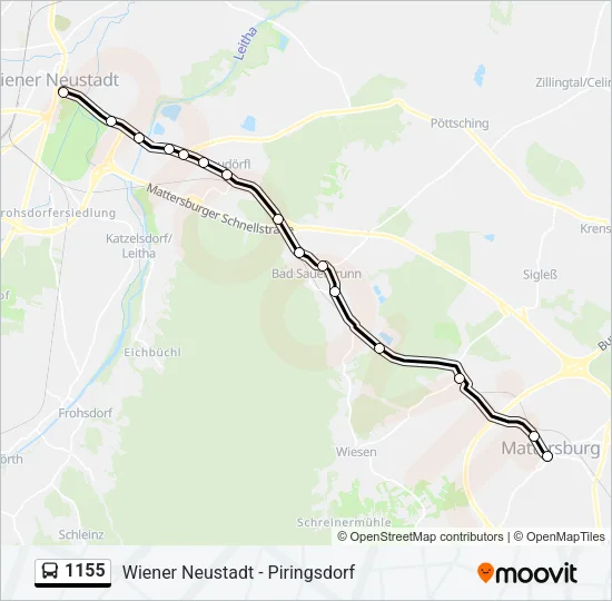 1155 Bus Line Map