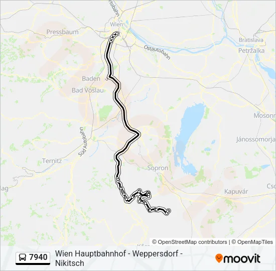 7940 Bus Line Map