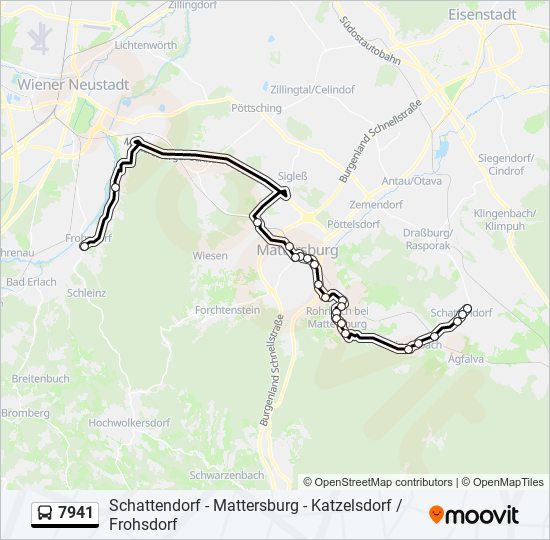 7941 bus Line Map