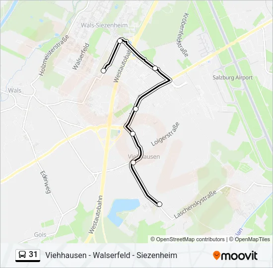 31 Bus Line Map