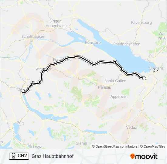 CH2 Train Line Map