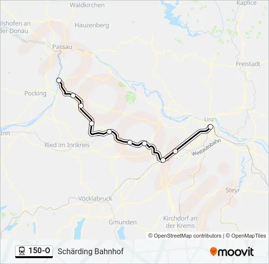 150-O Train Line Map