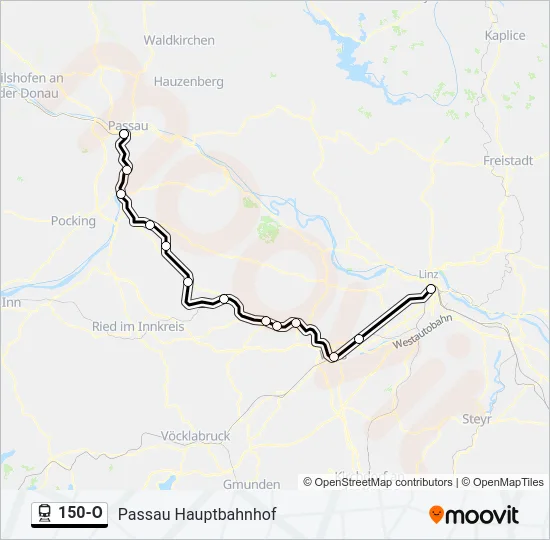 150-O Train Line Map