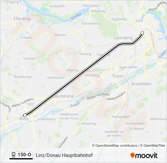 150-O Train Line Map