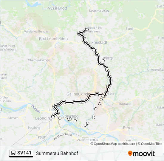SV141 Bus Line Map