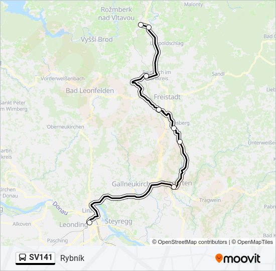 SV141 bus Line Map