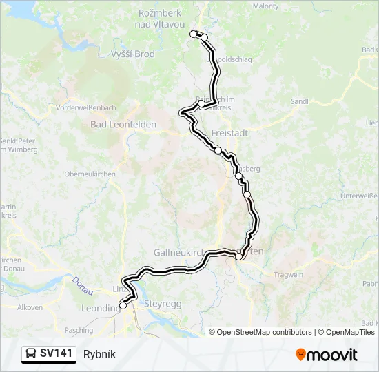 SV141 Bus Line Map