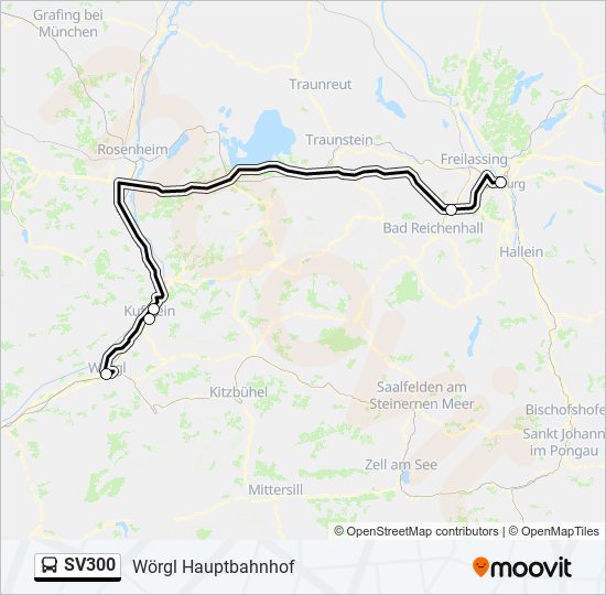 SV300 bus Line Map