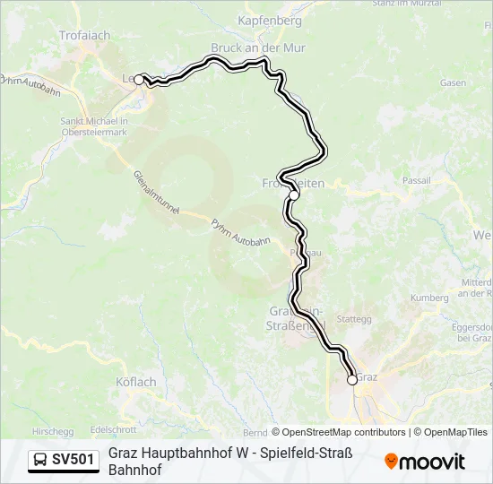 SV501 Bus Line Map