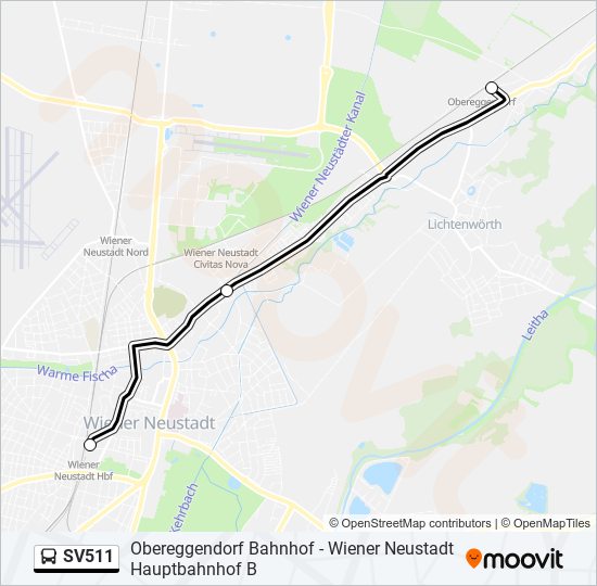 SV511 bus Line Map