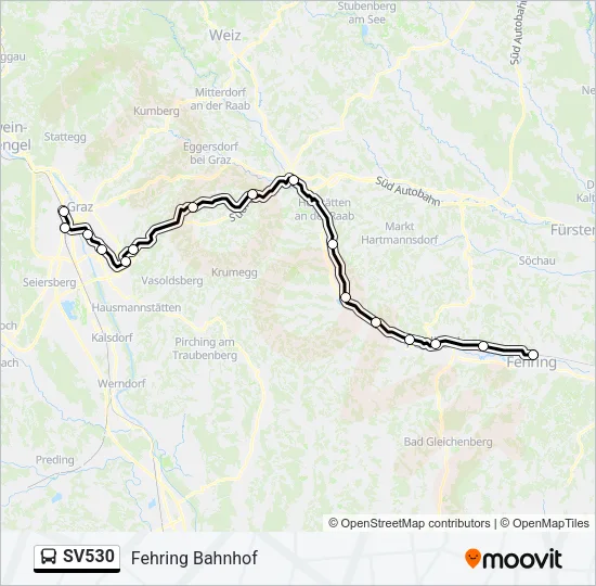 SV530 Bus Line Map