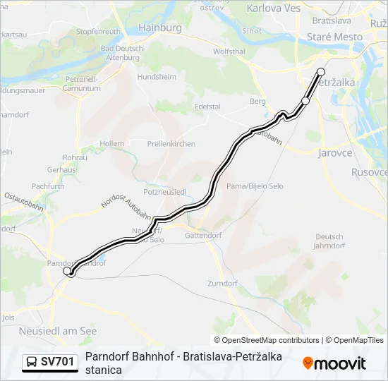 SV701 Bus Line Map