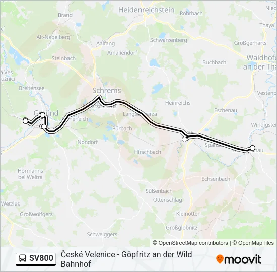 SV800 Bus Line Map