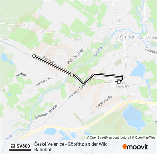 SV800 bus Line Map