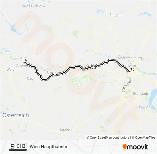 CH2 Train Line Map