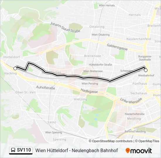 SV110 Bus Line Map