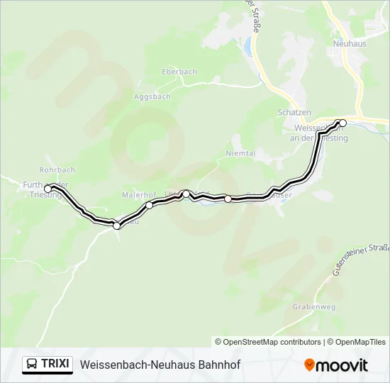 TRIXI Bus Line Map