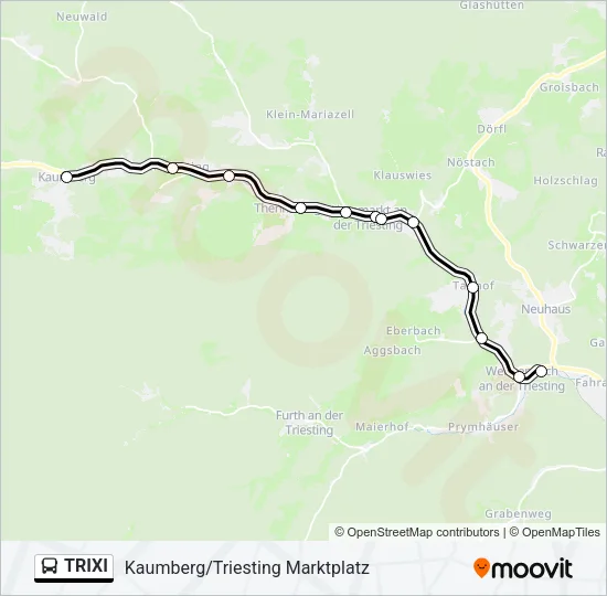 TRIXI Bus Line Map