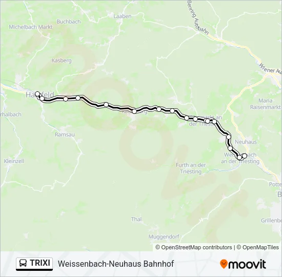 TRIXI Bus Line Map
