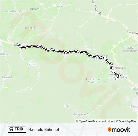 TRIXI Bus Line Map