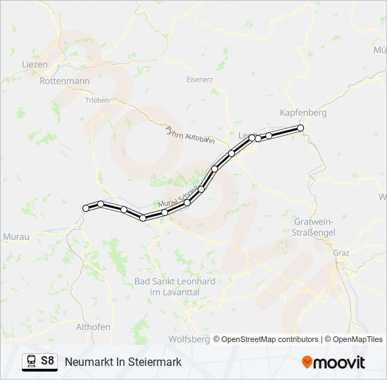 S8 train Line Map