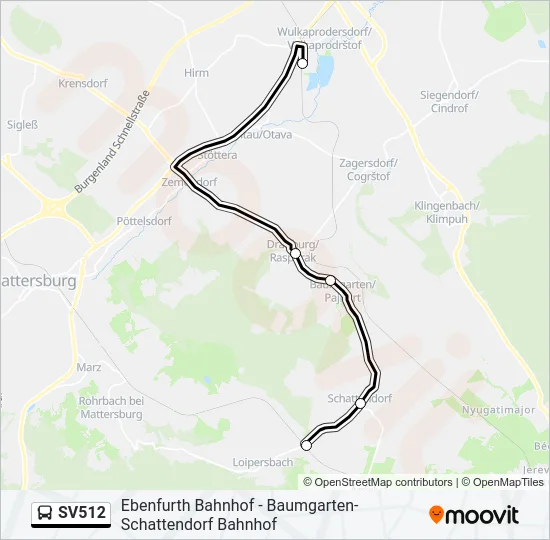 SV512 Bus Line Map