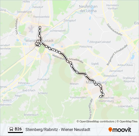 b26 Route Schedules, Stops & Maps Marz Gasthaus Müllner (Updated)