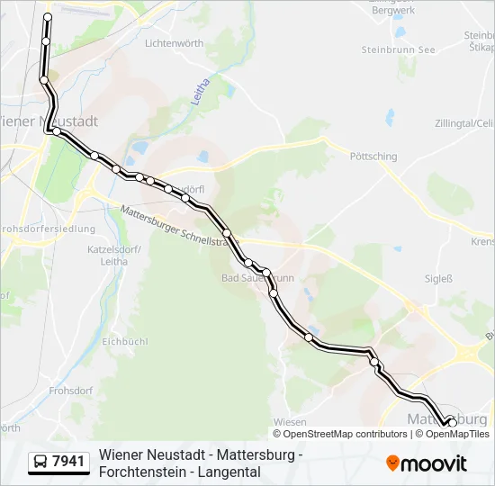 7941 Bus Line Map