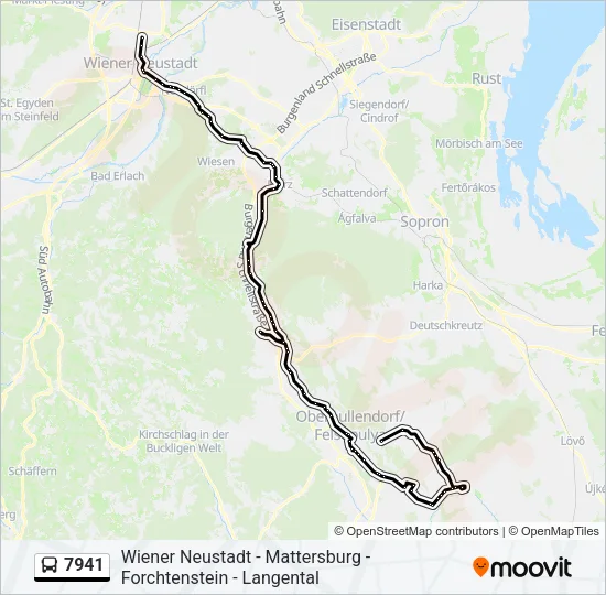 7941 Bus Line Map