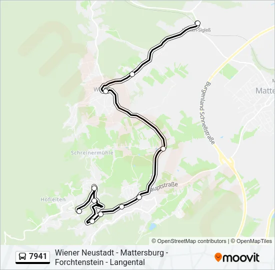 7941 Bus Line Map