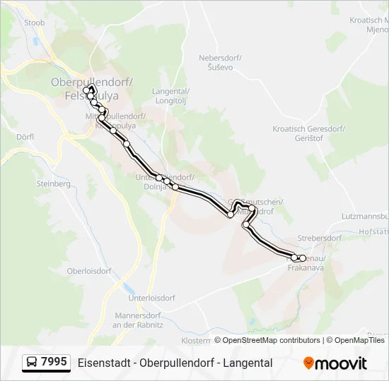 7995 Route: Schedules, Stops & Maps - Oberpullendorf Gymnasiumstraße ...