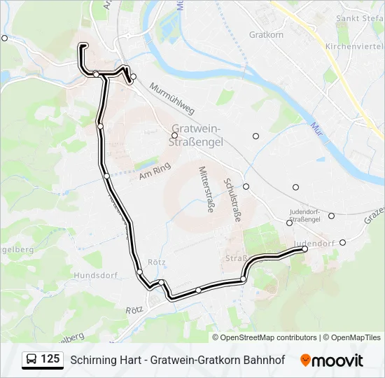 125 Bus Line Map