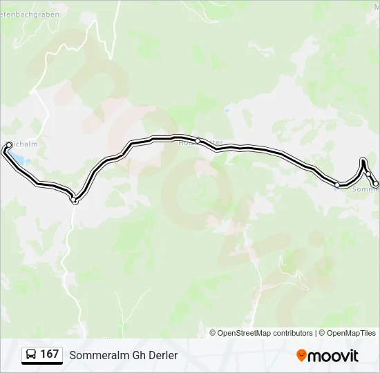 167 Bus Line Map