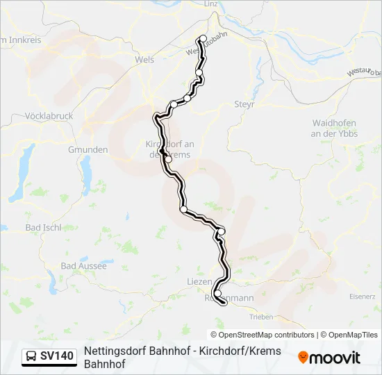 SV140 Bus Line Map