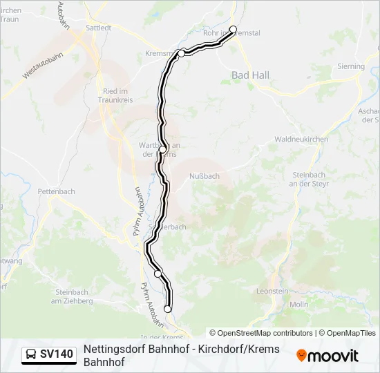 SV140 Bus Line Map