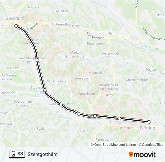 S3 Train Line Map