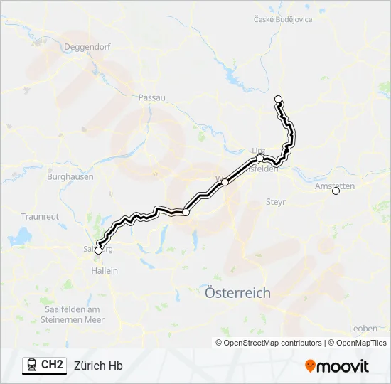 CH2 Train Line Map