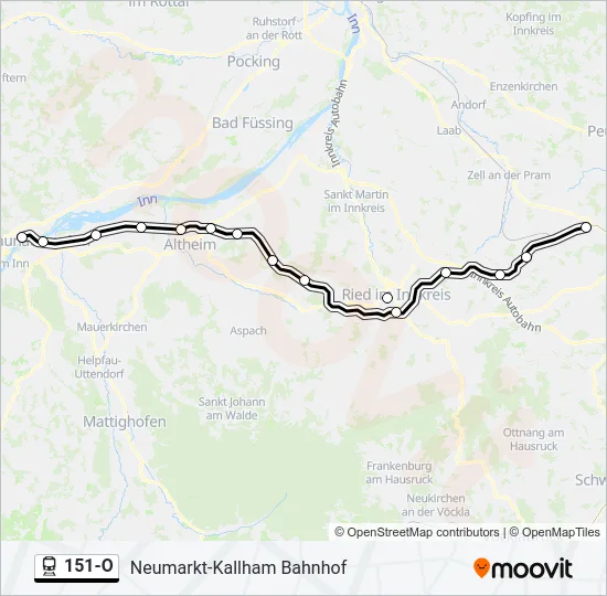 151-O Train Line Map