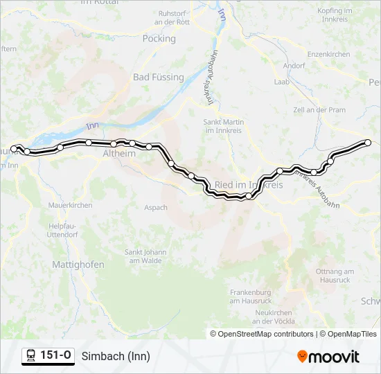 151-O Train Line Map