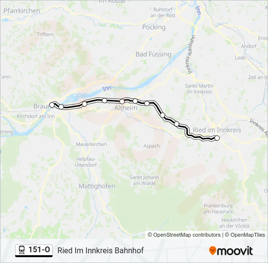 151-O Train Line Map