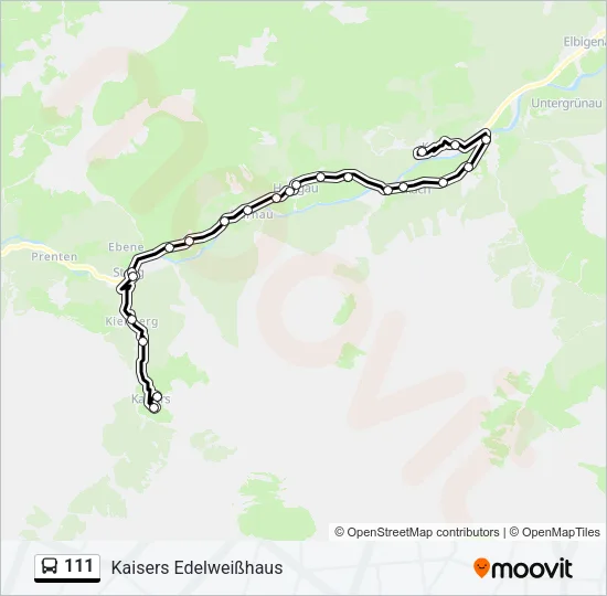 111  Line Map
