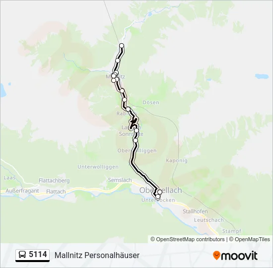 5114 Bus Line Map