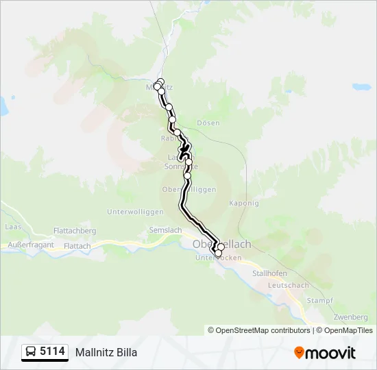 5114 Bus Line Map