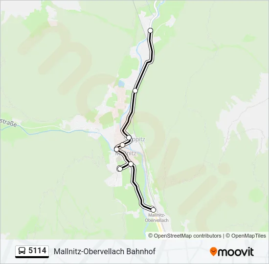 5114 Bus Line Map