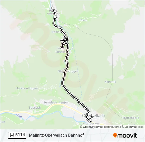 5114 Bus Line Map