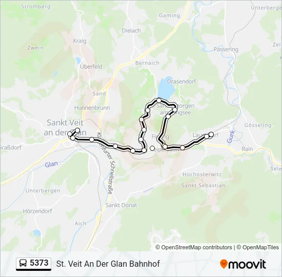 5373 Bus Line Map
