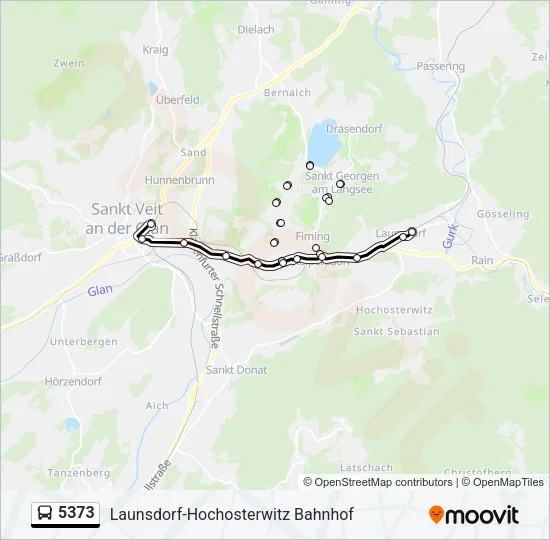 5373 Bus Line Map