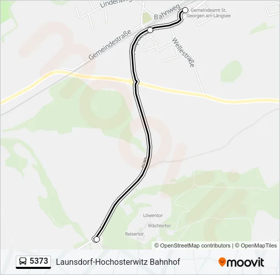 5373 Bus Line Map