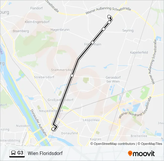 G3 Bus Line Map